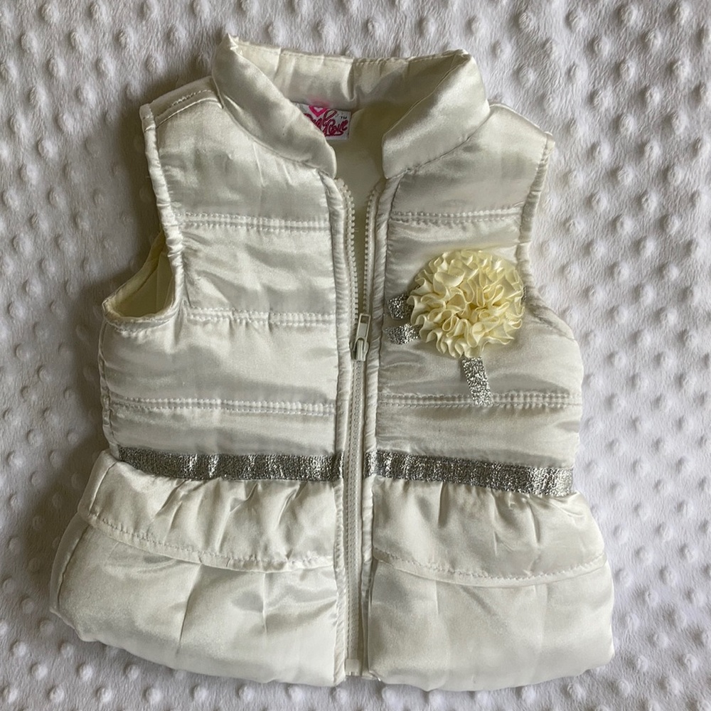 Real Love Girls Ivory Jacket Vest